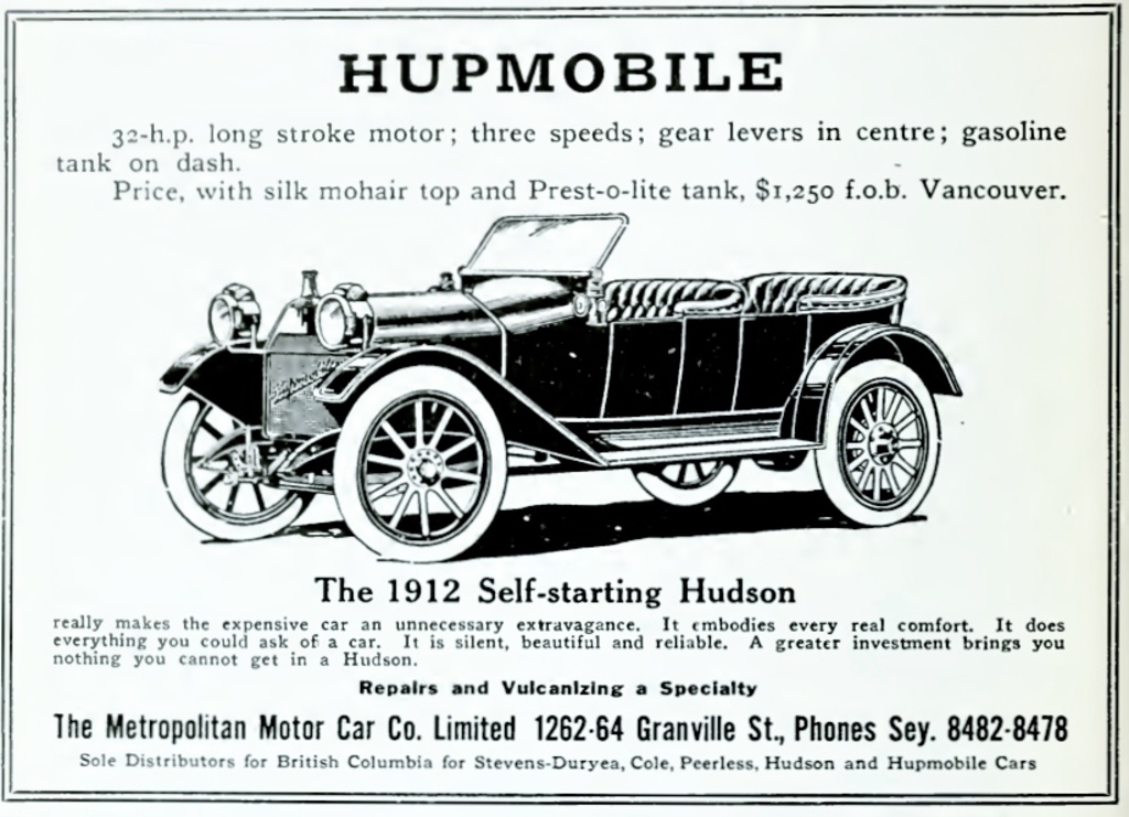 Eine Werbung mit einem Auto und Text.