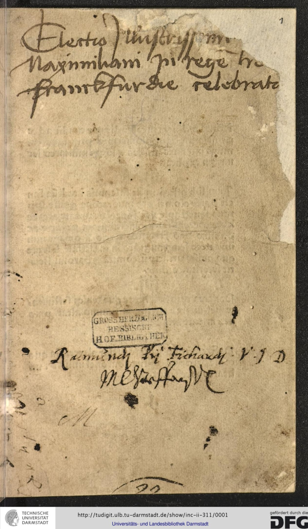 Alter deutscher Regierungsbrief an den Präsidenten der Vereinigten Staaten mit handgeschriebener Text und sichtbaren Wasserzeichen.