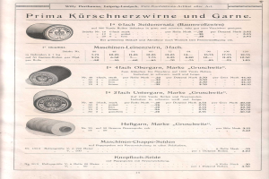Ein altes Buch mit Text und Bildern von verschiedenen Objekten auf dem Cover.